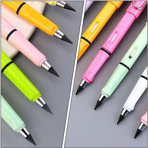 Replaceable Tips 10pcs Inkless Forever Pencil Refills Infinite Pencil Replaceable Graphite Nib Everlasting Pencils Replacement Head for Writing Dr...