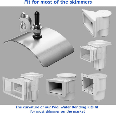 Pool Bonding Kits for Above Ground Pools, BWB680AG Mechanical Connectors Ensure in Direct Contact, Compatible with Most Skimmers...