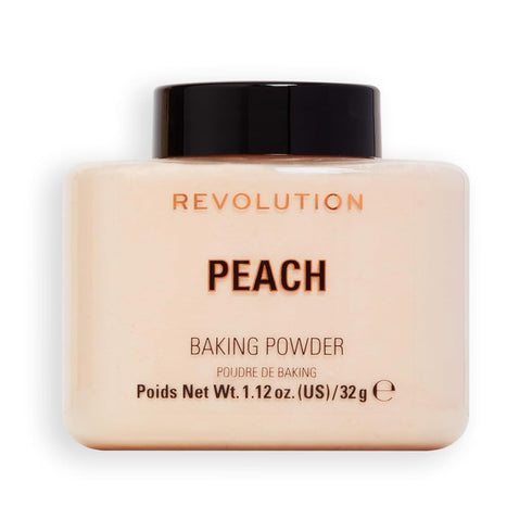 Revolution Beauty, Loose Baking Powder, Makeup Setting Powder, Long Lasting Coverage, Mattifies & Reduces Shine, Peach, 1.13 Oz...