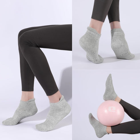 Grip Yoga Pilates Socks Non Slip Barre Socks for Women Athletic Socks for Yoga...