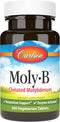 Carlson - Moly-B, Chelated Molybdenum Supplements, Metabolism Support & Enzyme Activation, Molybdenum Glycinate Chelate, 300 Vegetarian Tablets...
