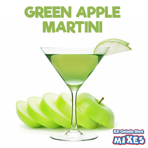 Green Apple Appletini Jello Shot Mix 6.78 oz - Premium Gluten-Free Gelatin Mix for Tasty Shots - Easy to Make EZ Gelatin Powder Mix for Jello Shot...