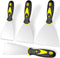 Putty Knife, 4Pcs Spackle Knife Set (2, 3, 4, 5 in), Stainless Steel Paint Scraper, Taping Knife Tool for Repairing Drywall, Removing Wallpaper, A...