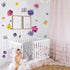 Pansy Flowers Wall Stickers DIY Floral Wall Decals Art Decor for Kids Girls Bedrooms Living Room...