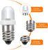 MECCANIXITY 3-3.8V/0.06A E10 Mini Light Bulbs, 10Pcs Miniature Screw Bulbs Flashlight Bulbs for Scientific Experiment Lighting DIY Accessories, Wh...
