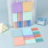 500 Sheets Transparent Macaron Sticky Notes 3 x 3 inch, Clear Sticky Note Waterproof See Through Memo Pad, Translucent Writable Index Book Tabs fo...