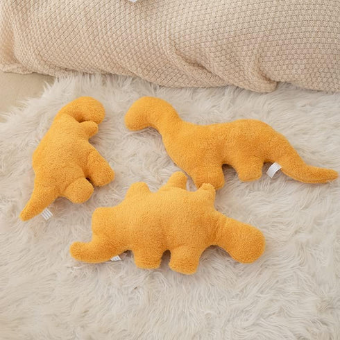 Tyrannosaurus Dino Nugget Pillow, 18 inch Dinosaur Chicken Nugget Pillow Stuffed Animal Plush Toy, Dino Nugget Plush Dinosaur Theme Party Decorati...