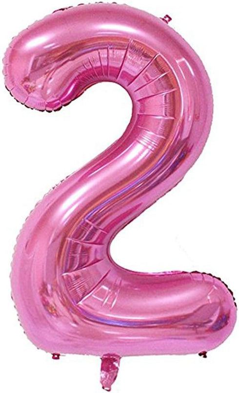 Tellpet Pink Number 2 Balloon, 40 Inch...