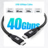 Cable Matters 40Gbps Short USB 4 Cable 1ft, 8K Video, 240W Charging, USB4 Cable/USB C Display Cable PD 3.1, Compatible with Thunderbolt 4, iPhone ...