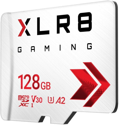 PNY 128GB XLR8 Gaming microSDXC Memory Card - 100MB/s, UHS-I, 4K UHD, Full HD, U3, V30, A2 - micro SD for Portable Console Gaming on Nintendo-Swit...