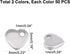 UNICRAFTALE 100pcs 2 Colors Flat Heart Pendants - Tiny Love Stainless Steel Hypoallergenic Metal Charm - 1mm Hole for DIY Jewelry Findings - 6mm W...