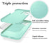 Compatible with Poco X5 Pro Case Silicone Liquid Dark Green, Soft Smooth Touch Xiaomi Poco X5 Pro Phone Case Silicone Shockproof Thin Cover (Blue)...