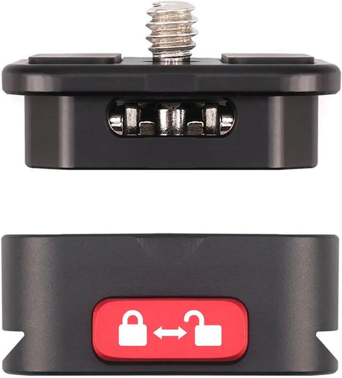 Quick Release Plate Kit QR Plate Camera Mount Adapter, Quick Release System with 1/4 Inch Screw for DSLR/Cameras/Tripod/Monopod/Slider/Handheld Gi...