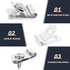220 Pcs Fence Wire Clamps Stainless Steel Fencing Mounting Clips with 220 Pcs Stainless Steel Screws for 12-16 Gauge Welded Wire to Wood, Metal or...