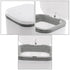 0.5 Gallon Tiny Countertop Trash Can, Mini Desktop Garbage Can with Push-Button, White...