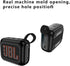 Silicone Protective Case Travel Carrying Bag for JBL Go4, Outdoor Portable Bluetooth Speaker Protective Soft Skin (Blcak)...