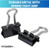 1InTheOffice Mini Binder Clips, Paper Clamp, Metal Binder Clips, Document Binder Clip, Black, 0.6", (144 Pack)...
