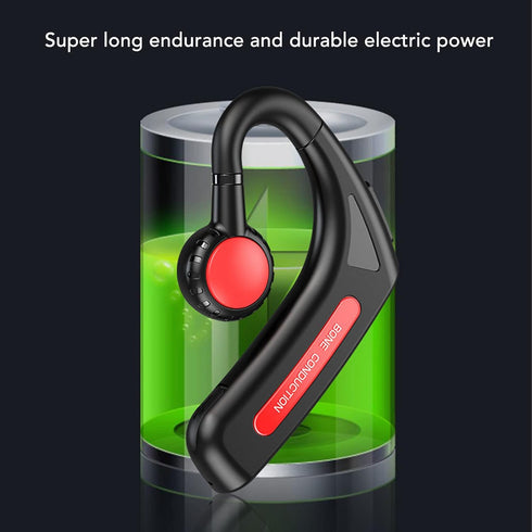 SUNGOOYUE Bluetooth Headset, Multifunctional 5.0 Bluetooth Bone Conduction Earbuds Stereo Hands Free Wireless Earpiece for Deaf...