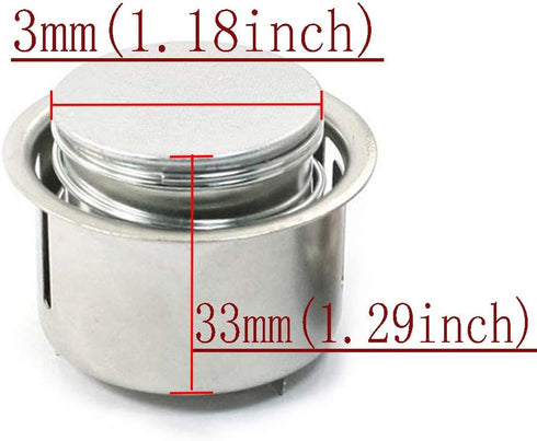 Round Magnetic Center Thermostat Sensor for Electric Rice Cooker Silver Tone 2PCS...