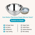 Ahimsa Stainless Steel Bowls for Kids | 12 Ounce Salad Bowls | Pediatrician Designed - Dishwasher Safe | 100% BPA Free | Pack of 1 (Classic Stainl...
