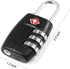 DanziX TSA Approved Lock and 4 Colors Stainless Steel Safety Tether?3-Dial Combination Travel Luggage Lock with Lanyard Security Cable for Protect...