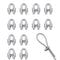 Venforze M2 1/16"inch Wire Rope Clamp 12PCS, 304 Stainless Steel M2 Wire Cable Clamps...