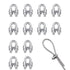 Venforze M2 1/16"inch Wire Rope Clamp 12PCS, 304 Stainless Steel M2 Wire Cable Clamps...