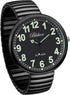 Blekon Collections New Super Large Face Stretch Band Japanese Movement PC21J Fashion Watch (Black/Luminous)...