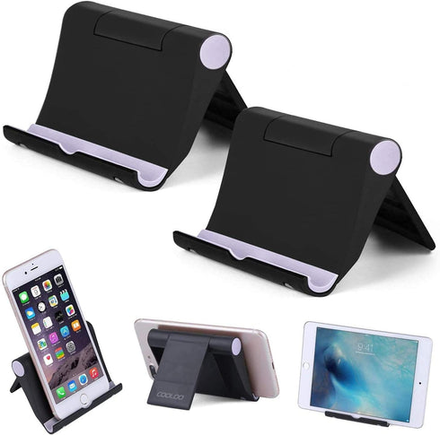 Cell Phone Stand Multi-Angle,?2 Pack? Tablet Stand Universal Smartphones for Holder Tablets(6-11"), e-Reader, Compatible Phone XS/XR/8/8 Plus/7/7 ...