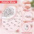 FINGERINSPIRE 100 Pcs Horse Eye Glass Rhinestones Gems Pointed Back Rhinestone 0.6x0.3x0.2 inch Clear Jewels Embelishments with Silver Plated Back...