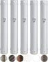 MEZUZAH CASE Holder (shidell) ??? ????? Plastic Semiround Silver shin Waterproof Rubber Cork lot of 5 (White, 15)...