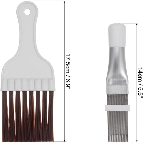 PATIKIL Air Conditioner Fin Comb, 4Pcs AC Coil Cleaner Fin Straightener Brush Condenser Coil Radiator Repair Tool for AC Unit Refrigerator Evapora...