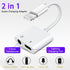 Headphone Adapter for iPhone, 2-in-1 Headphone Splitter, Dongle for iPhone with 3.5mm AUX Audio Jack and 60W Charging Port Compatible with iPhone ...