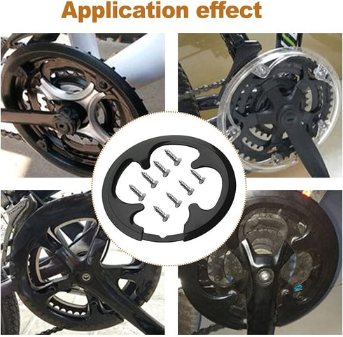 Bicycle Sprocket Cover, 42T Bike Chain Guard Ring, Gear Chain Wheel Crankset Protector Cover for Mountain Bike, Cycling Chainring Guard Support Pr...