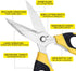 Utility Scissors Heavy Duty, Ultra Sharp Blade Shears with Protective Case, Multipurpose Stainless Steel Scissors For Cutting Cardboard, Fabric, C...