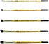 ZEM Brush Premium Hair Deerfoot Stippler Texture Design Brush Set Sizes 2-4-6-8-10...