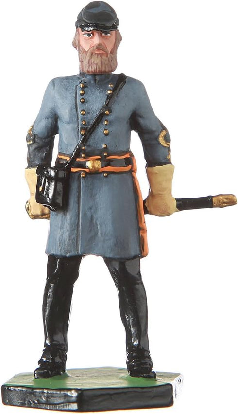 danila-souvenirs Tin Soldier USA Civil war Confederates General Stonewall Jackson Hand Painted Metal Sculpture Miniature Figurine 54mm #5.54...