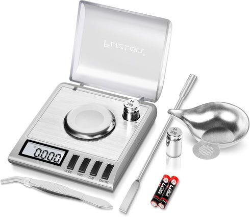 Fuzion Milligram Scale, 50g/0.001g Digital Milligram Scale with Calibration Weights, Jewelry and Gem Scale, Mg Scale for Powder Medicine, Reloadin...