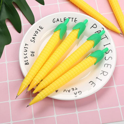 10pcs Corn Mechanical Pencil 0.5mm, Corn Pencils Cute Pencil, Creative Mechanical Pencils Bulk for , Students Writing Drawing Sketch...