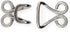 Dritz 97-65 Coat Hook & Eye Closures, Nickel-Plated Brass 4-Count...