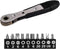 11pc 36-Tooth 1/4 inch Mini Ratchet Wrench Screwdriver Bit Set 90 Degree High Torque Mini Offset Reversible Drive Handle...
