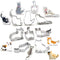 8 PCS Cat Cookie Cutter Set Stainless Steel Cat cookie cutters shapes Candy Food Molds...