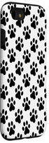 iPhone SE (2020) / 7 / 8 Dog Paw Print Phone Case Dog Lovers Gifts Black and White Case...