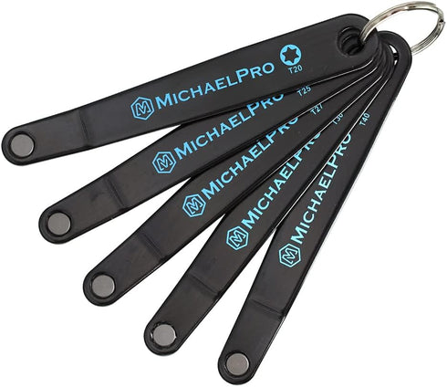 MichaelPro 5-Piece Ultra Low Profile Offset Screwdriver Set, Slim Profile Angled Screwdrivers, Star Driver | T20, T25, T27, T30, T40 | MP002029...