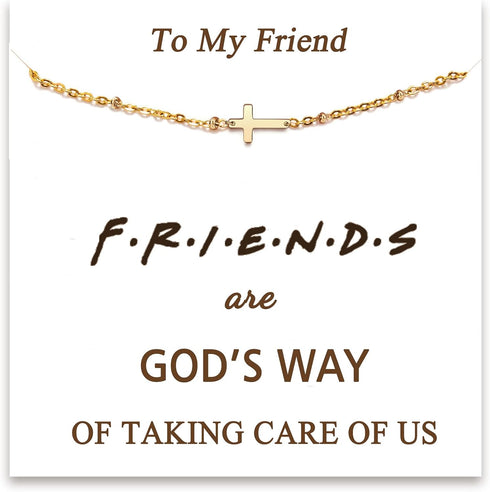 Tarsus Gold Cross Bracelet for Women, Christian Gifts for Women, Religious Gifts Adjustable Stainless Steel Dainty Bracelet, Easter, Mother's Day,...