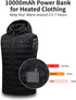 5V 2A Power Bank for Heated Vest, Jacket, Stadium Seats, Chair, Lightest 10000mAh Fast Charging Battery Pack for USB Heated Clothing, Heated Blank...