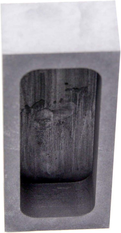 Graphite Ingot Mold, High Purity Refining Graphite, Melting Casting Mould for Gold Silver Aluminum Copper Brass Zinc Plumbum and Alloy Metals (4.9...