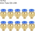 uxcell Straight Pneumatic Push to Quick Connect Fittings M5 Male x 4mm Tube OD 10pcs...