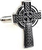 Celtic Cross Irish Ireland Pair Cufflinks in a Presentation Gift Box & Polishing Cloth...