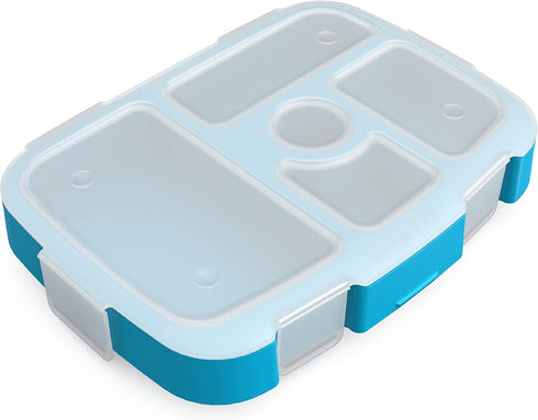 Bentgo® Kids Prints Tray with Transparent Cover - Reusable, BPA-Free, 5-Compartment Meal Prep Container with Built-In Portion Control for Healthy ...